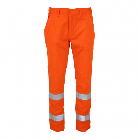Pantaloni de lucru cu benzi reflectorizante Renania Warning ROAD, 100% bumbac, 260gr/mp [2]