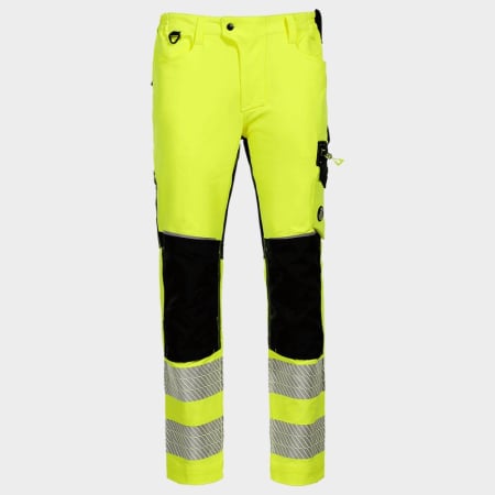 Pantaloni de lucru cu benzi reflectorizante Stenso REVOLT HV 4STRETCH, 100% poliester, 280 gr/mp [0]