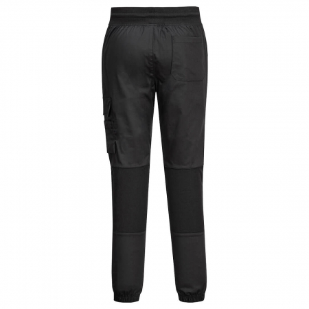 Pantaloni de lucru in talie bucatar Portwest C074, 65% poliester, 33% bumbac, 2% elastan, 190 gr/mp [1]