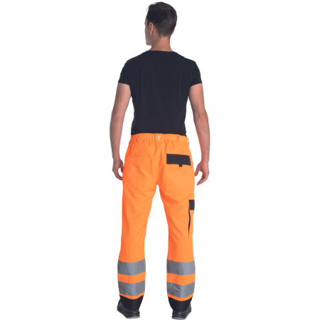 Pantaloni de lucru in talie cu benzi reflectorizante Cerva MAX NEO HV, 65% poliester, 35% bumbac, 250 gr/mp [6]