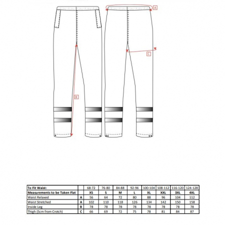 Pantaloni de lucru in talie Portwest IONA LITE S481,cu benzi reflectorizante 100% poliester, 190g [1]