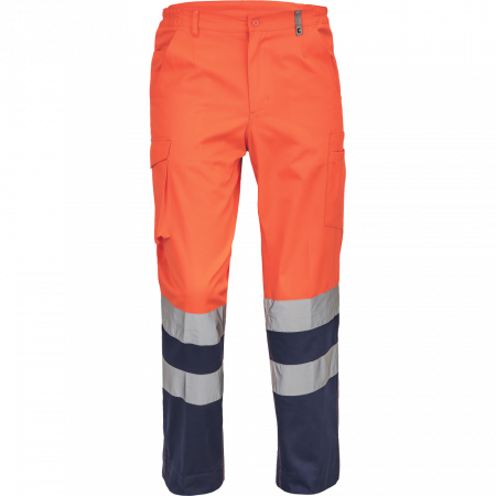 Imbracaminte de lucru - Pantaloni de lucru reflectorizanti Cerva BURGOS, 65% poliester, 35% bumbac, 195 gr/mp