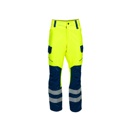 Pantaloni talie reflectorizanti - Pantaloni de lucru reflectorizanti Renania RENDURA HiLite Hi-Vis, 80% poliester, 20% bumbac, 240 g/mp