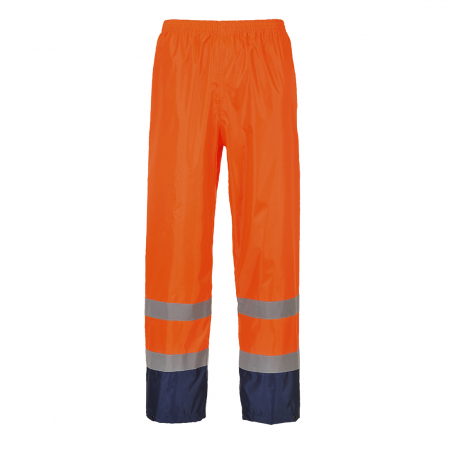 Imbracaminte de lucru - Pantaloni impermeabili reflectorizanti Portwest CONTRAST H444, 100% poliester, 200 gr/mp