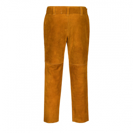 Pantaloni de protectie sudura ignifugi Portwest TAN SW31, piele spalt bovina, grosime 1,3 mm [2]