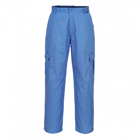 Imbracaminte de lucru - Pantaloni de lucru antistatici Portwest AS11 ESD, 65% poliester, 34% bumbac, 1% fibra conductoare, 210 gr/mp