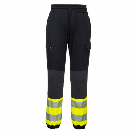 Imbracaminte de lucru - Pantaloni de lucru in talie Portwest FLEXI KX3 KX341, cu benzi reflectorizante, 93% poliester, 7% elastan, 270g