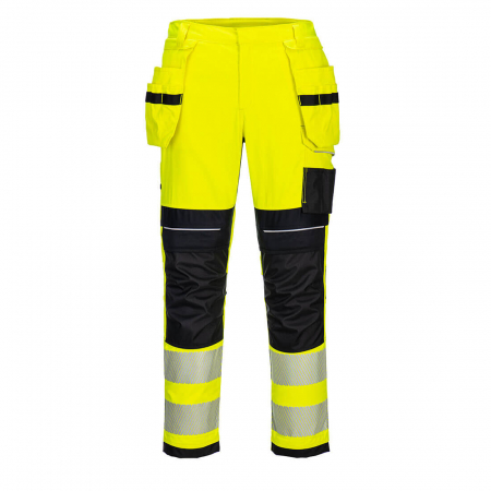 Imbracaminte de lucru - Pantaloni ignifugi reflectorizanti Portwest FR407 HOLSTER, 60% modacrilic, 39% bumbac, 1% fibre carbon, 280 gr/mp
