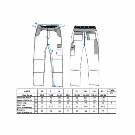 Pantaloni de lucru in talie Portwest MUNIC TX36, 65% poliester, 35% bumbac, 300g [1]