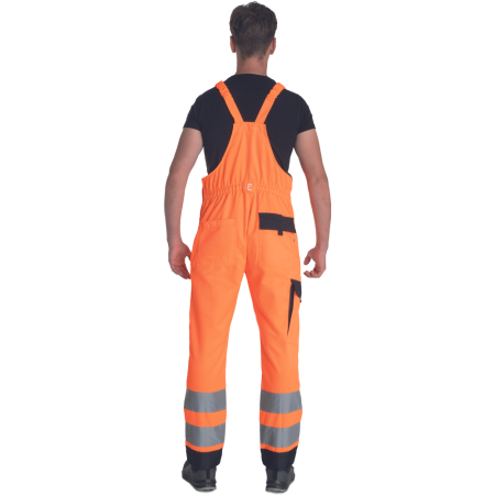 Pantaloni pieptar cu benzi reflectorizante Cerva MAX NEO HV, tercot 65/35, 250 gr/mp [3]