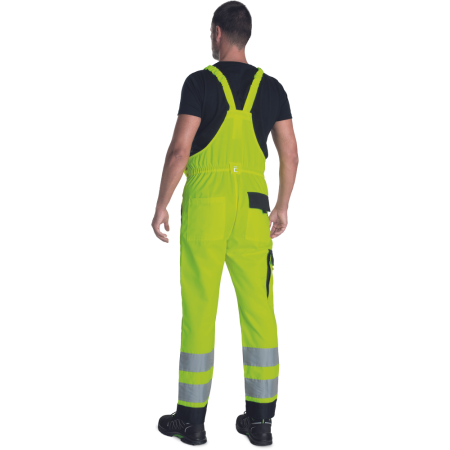 Pantaloni pieptar cu benzi reflectorizante Cerva MAX NEO HV, tercot 65/35, 250 gr/mp [2]