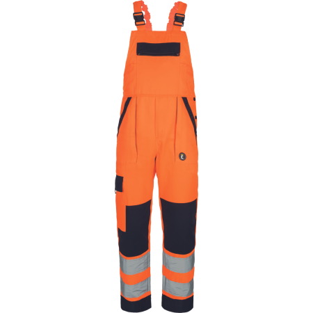 Pantaloni pieptar cu benzi reflectorizante Cerva MAX NEO HV, tercot 65/35, 250 gr/mp [0]