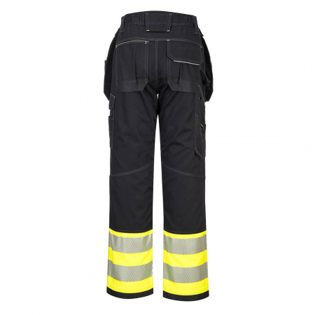 Pantaloni de lucru in talie cu benzi reflectorizante Portwest HOLSTER PW307 PW3, 65% poliester, 35% bumbac, 300g [2]
