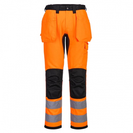 Imbracaminte de lucru - Pantaloni reflectorizanti in talie Portwest CD889, 65% poliester, 35% bumbac, 245 gr/mp
