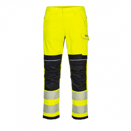 Imbracaminte de lucru - Pantaloni reflectorizanti, ignifugi in talie Portwest FR406, 60% modacrilic, 39% bumbac, 1% fibre carbon, 280 gr/mp