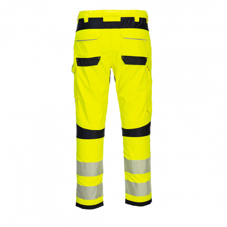 Pantaloni reflectorizanti, ignifugi in talie Portwest FR406, 60% modacrilic, 39% bumbac, 1% fibre carbon, 280 gr/mp [1]