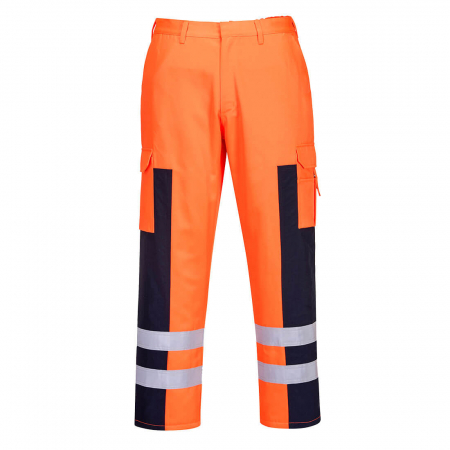 Imbracaminte de lucru - Pantaloni reflectorizanti in talie Portwest S919, 65% poliester, 35% bumbac, 245 gr/mp