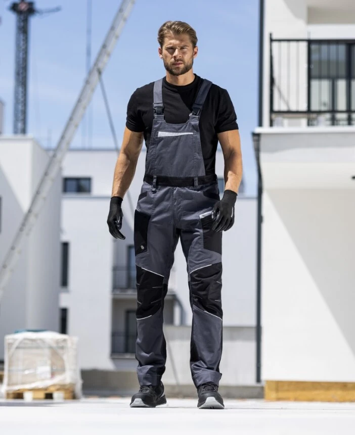 Pantaloni salopeta cu pieptar Ardon REFIWAN, 58% bumbac, 40% poliester, 2% fibra de carbon, 220 gr/mp [1]