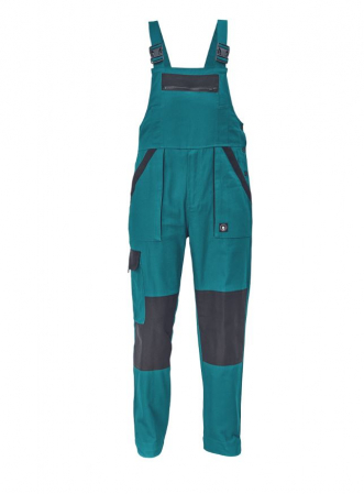 Pantaloni salopeta cu pieptar Cerva MAX NEO, 100% bumbac, 260 gr/mp
