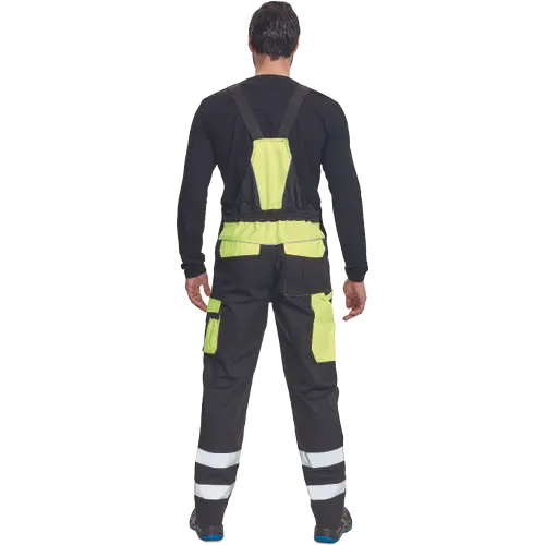 Pantaloni salopeta cu pieptar Cerva MAX VIVO REFLEX, 65% poliester, 35% bumbac, 250 gr/mp [3]