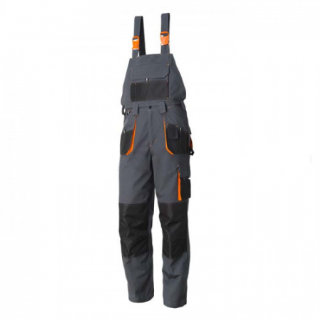 Imbracaminte de lucru - Pantaloni salopeta cu pieptar detasabil Renania RICHARD, tercot 65/35, 280gr/mp