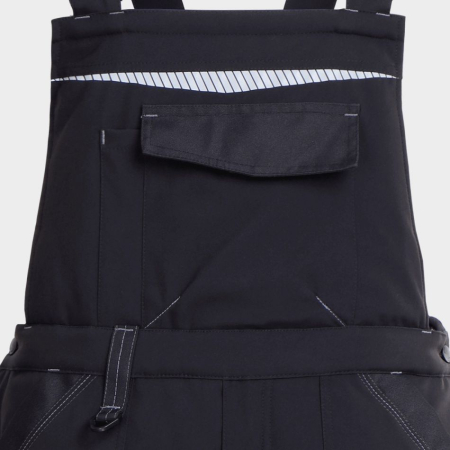 Pantaloni salopeta cu pieptar matlasata de iarna Stenso REVOLT SOFTSHELL WINTER, 100% poliester, 240 gr/mp [2]