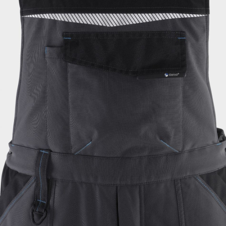 Pantaloni salopeta cu pieptar matlasata de iarna Stenso REVOLT SOFTSHELL WINTER, 100% poliester, 240 gr/mp [3]