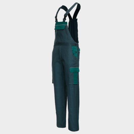 Pantaloni salopeta cu pieptar Stenso ASIMO, 100% bumbac, 240 gr/mp [2]