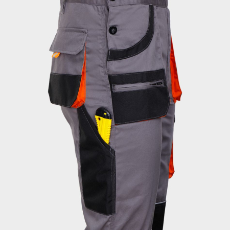 Pantaloni salopeta cu pieptar Stenso CARGO EM, 20% bumbac, 80% poliester, 235 gr/mp [5]