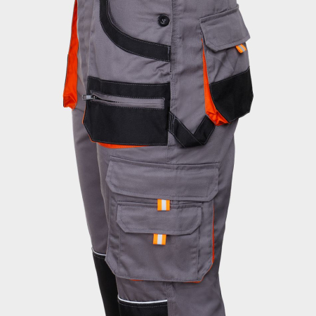 Pantaloni salopeta cu pieptar Stenso CARGO EM, 20% bumbac, 80% poliester, 235 gr/mp [6]