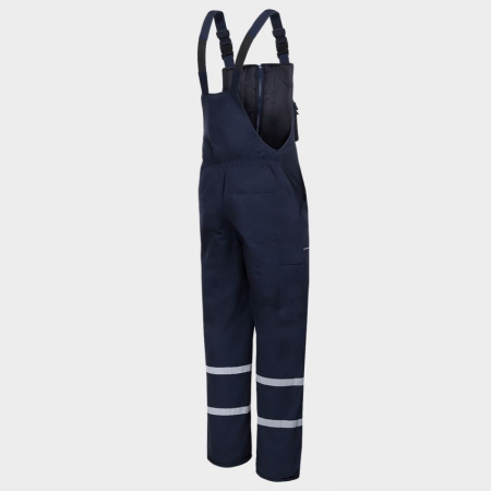 Pantaloni salopeta cu pieptar Stenso COLLINS WINTER NAVY T/C, tercot 35/65, 235 gr/mp [3]