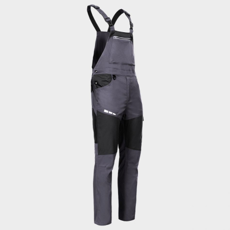 Pantaloni salopeta cu pieptar Stenso EOS STRETCH, 65% poliester, 32% bumbac, 3% spandex, 210 gr/mp [1]