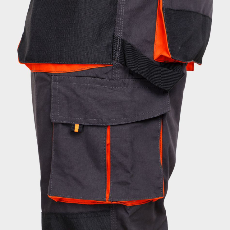 Pantaloni salopeta cu pieptar Stenso KASTOR, tercot 65/35, 260 gr/mp [3]