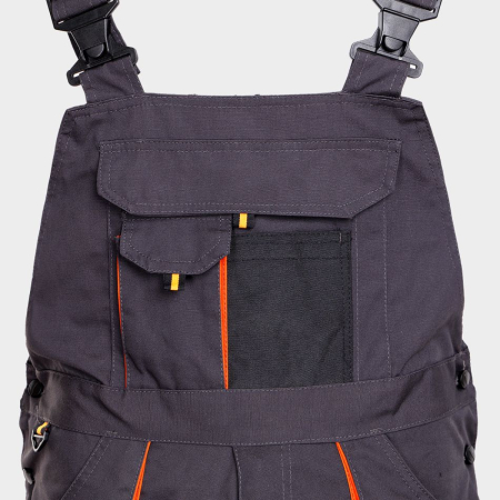 Pantaloni salopeta cu pieptar Stenso KASTOR, tercot 65/35, 260 gr/mp [2]