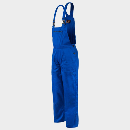 Pantaloni salopeta cu pieptar Stenso PLUTON ROYAL BLUE, 100% bumbac, 240 gr/mp [1]