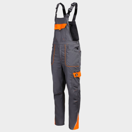 Pantaloni salopeta cu pieptar Stenso PRISMA LIGHT STRETCH, 63% poliester, 34% bumbac, 3% spandex, 190 gr/mp [1]