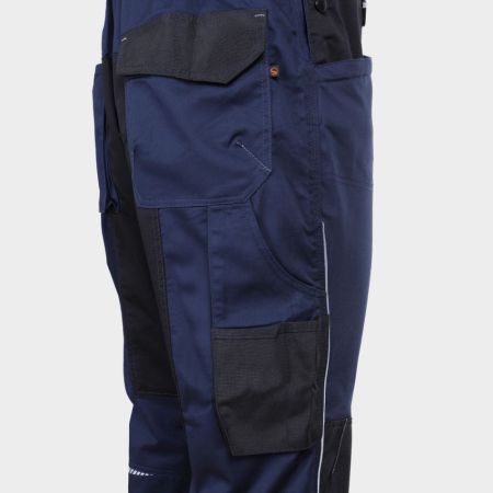 Pantaloni salopeta cu pieptar Stenso PRISMA SPANDEX, 62% bumbac, 35% poliester, 3% spandex, 270 gr/mp [1]