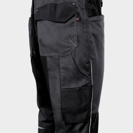 Pantaloni salopeta cu pieptar Stenso PRISMA SPANDEX, 62% bumbac, 35% poliester, 3% spandex, 270 gr/mp [2]