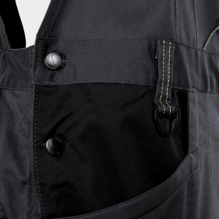 Pantaloni salopeta cu pieptar Stenso PRISMA SPANDEX, 62% bumbac, 35% poliester, 3% spandex, 270 gr/mp [3]