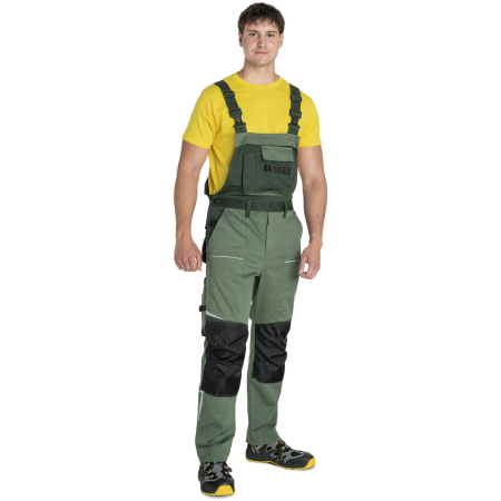 Pantaloni salopeta pieptar Cerva STIRLING STRETCH, 97% bumbac, 3% spandex, 260 g/mp [1]