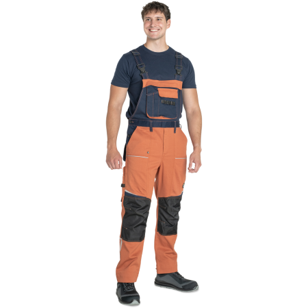 Pantaloni salopeta pieptar Cerva STIRLING STRETCH, 97% bumbac, 3% spandex, 260 g/mp [1]