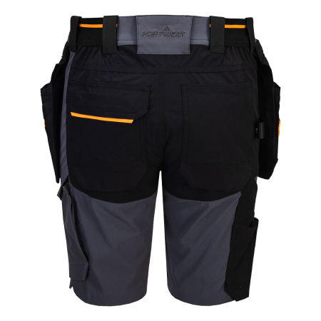 Pantaloni scurti de lucru Portwest EV4 LIGHTWEIGHT, cu buzunare detasabile, 88% nailon, 12% elastan, 175 gr/mp [1]