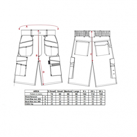 Pantaloni scurti de lucru Portwest GRANITE HOLSTER KS18, 65% poliester, 35% bumbac, 245g [1]