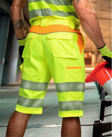 Pantaloni scurti reflectorizanti Ardon SIGNAL, 65% poliester - 35% bumbac, 290 gr/mp [1]