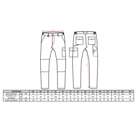 Pantaloni de lucru in talie Portwest SUPER WORK CD884, 65% poliester, 35% bumbac, 245 gr/mp [1]