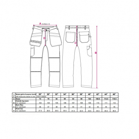 Pantaloni de lucru in talie Portwest TRADESMAN HOLSTER C720, 65% poliester, 35% bumbac, 245g [1]