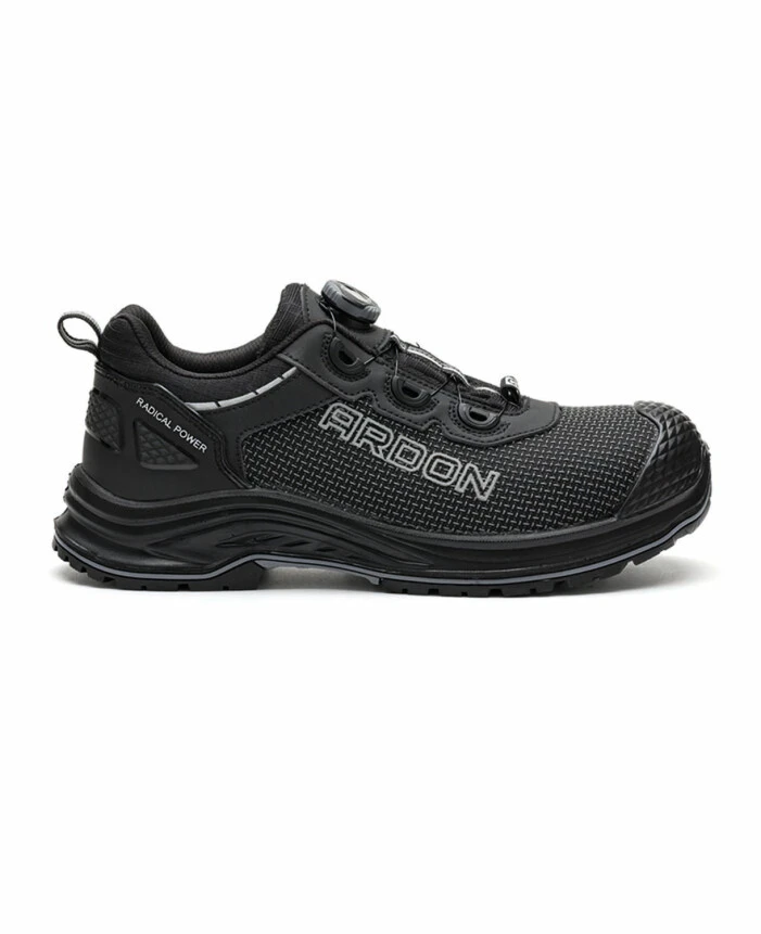 Pantofi de lucru S3 cu bombeu si lamela, piele hidrofobizata - Pantofi de protectie Ardon BRICK LOW NEO S3S ESD, cu bombeu din fibra de sticla si lamela