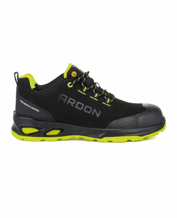 Pantofi de lucru S3 cu bombeu si lamela, piele hidrofobizata - Pantofi de protectie Ardon BRIMIC S3S ESD, cu bombeu din fibra de sticla