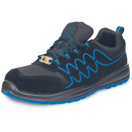 Incaltaminte de protectie - Pantofi de protectie Cerva RAVEN SPORTY S1P ESD SR, cu bombeu metalic si lamela