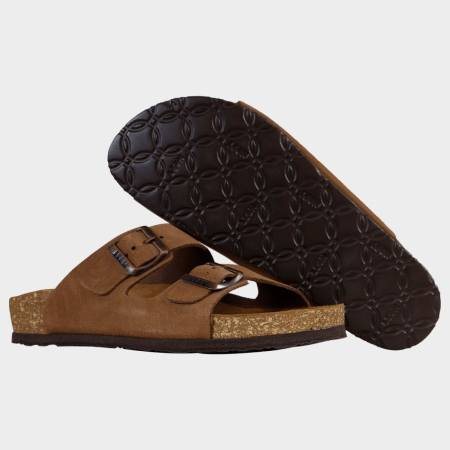 Papuci cu talpa din pluta Leon LADY, piele naturala cu talpa PU [1]